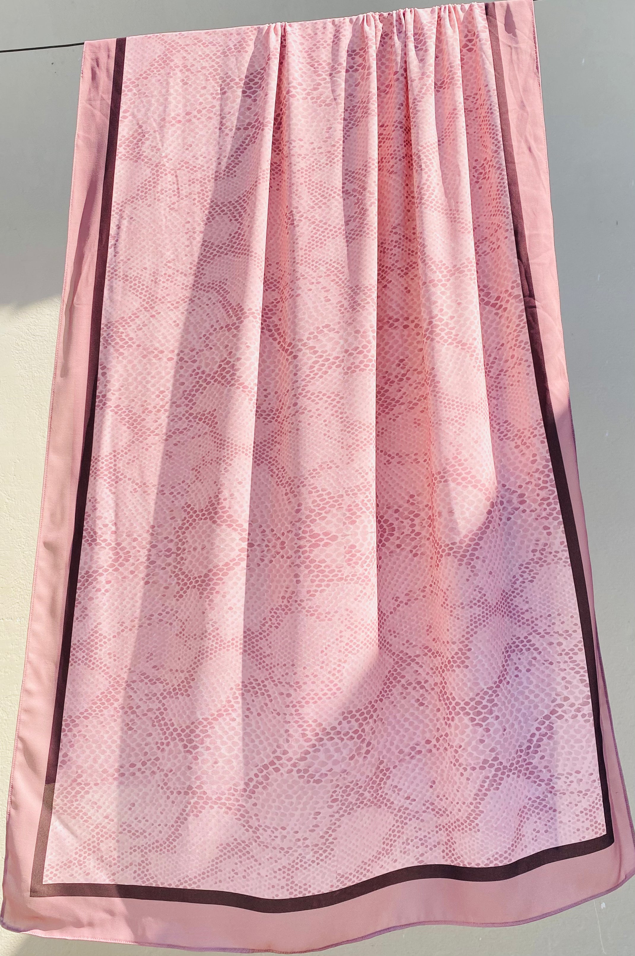 Digital Snake  Printed Stole – Soft China Georgette
